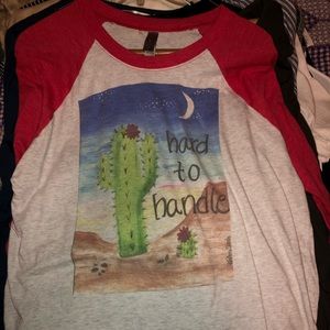 Raglan cactus shirt